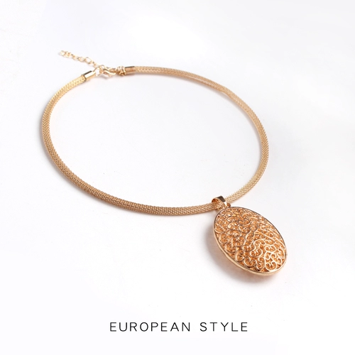 Ожерелье, подвеска, модная цепочка до ключиц, 99 карат, европейский стиль