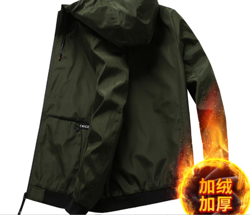 Plush Green & Thicken & GreenWinter Men " sJacketLargeSizeClothing Autumn and winter male Big size L-8XL loose coat