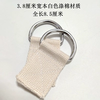 Бен белый полиэфир хлопковой материал 3,8 см металла хрома D пряжки D