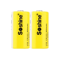 Soshine 123 800 мАч батарея одна пара