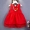 Váy mùa hè cho bé gái 2 bé 3 váy sinh nhật đầm ren lớn màu đỏ 4 váy bé công chúa váy phồng 7 tuổi - Váy