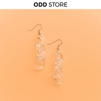 OddStore Weird Store White Transparent Acryl Energy Earrot Clip