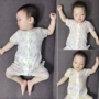 Quần sơ sinh cotton lưới mùa hè siêu mỏng thoáng khí cho trẻ sơ sinh không xương tươi phiên bản Hàn Quốc của quần áo leo núi Quần áo trẻ em - Áo liền quần bộ body cho bé