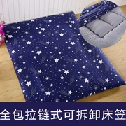 Giường ngủ mùa hè 笠 mỏng pad đặc biệt tatami nệm bìa bảo vệ bao gồm tất cả các dây kéo có thể tháo rời nệm cao su bìa