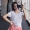 QTS thể thao nữ tay ngắn thả lỏng tập gym yoga chạy bộ áo thể dục nhanh khô áo thun thoáng khí mùa hè áo thun reebok
