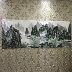 Картина 千峰竞秀白雪石风格漓江山水桂林漓江南山水字画客厅办公室装饰画