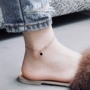 Hàn quốc rose gold hai mặt titanium thép vòng chân sinh viên Hàn Quốc Sen nữ hoang dã đơn giản sexy retro chuỗi chân hipster lắc chân bạch kim