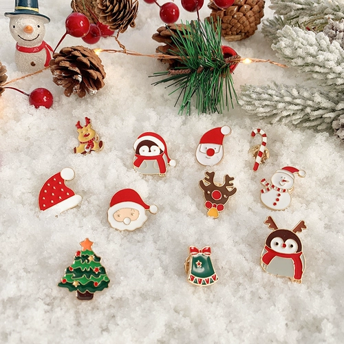 Рождественская милая брошь для пожилых людей, значок, булавка, сумка, упаковка, декор, японские и корейские