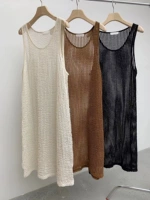 Южнокорейский товар, летний жилет, небольшая дизайнерская юбка, трикотажное платье, тренд сезона