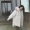 Cổ áo lông thú bông nữ dài Phần thời trang Hàn Quốc Học sinh nhỏ xuống áo khoác cotton lưới màu đỏ dày - Bông
