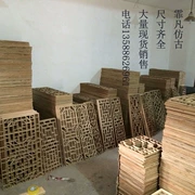 Dongyang woodcarving gỗ sồi gỗ rắn cửa cổ và cửa sổ TV nền tường trần hiên phân vùng màn hình tùy chỉnh - TV