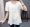Áo lót mùa hè 2018 của phụ nữ trắng cổ tròn áo cotton ren khâu tay áo thun ngắn tay cỡ lớn áo sơ mi tay dài - Cộng với kích thước quần áo