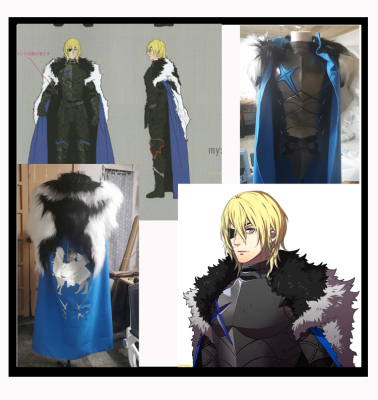 taobao agent [Reflex arc] Flame coat of wind and wind, snow, Moon Moon Emperor Mitoly COS clothing props armor weapon