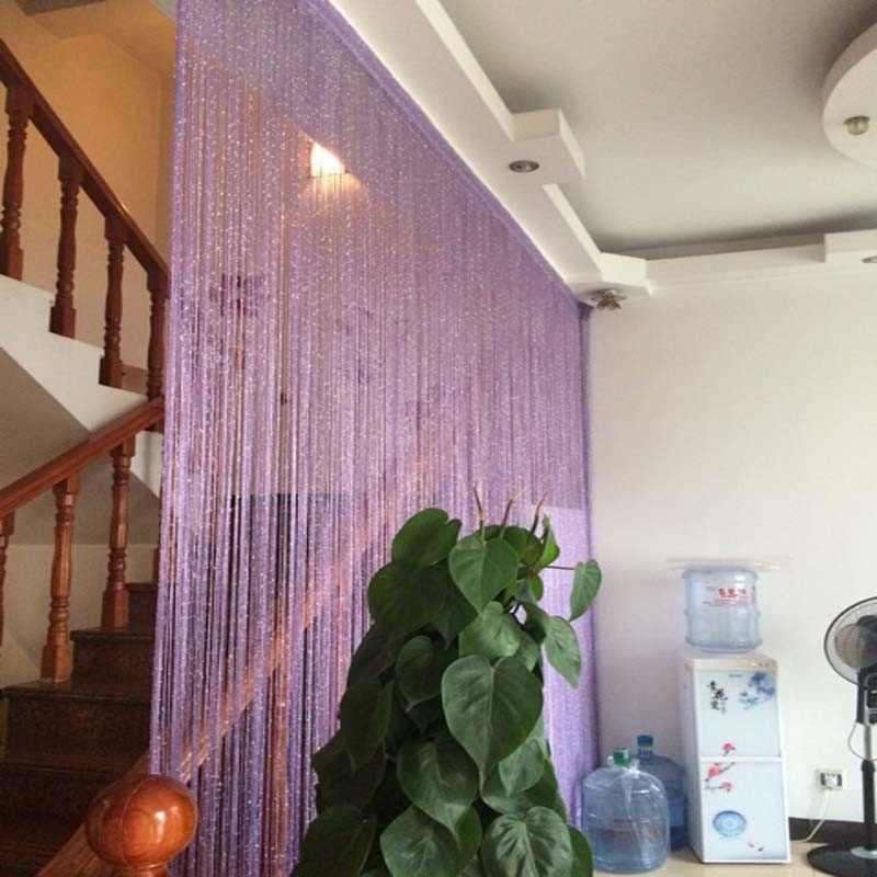 餐厅厨房客厅装饰帘隔离帘子布 隔断卧室门口吊帘门帘子遮挡家用