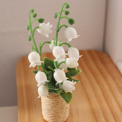 taobao agent BJD baby house green plants ornaments dollhouse micro -shrinking wind chip flower OB11 flower ornament potted props model