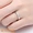 Nhẫn chính hãng bằng bạc 925 sterling nhẫn Đôi nam nữ sống miệng để nhẫn cưới nhẫn kim cương chữ Tanabata quà tặng