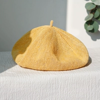 Японский импортный плетеный дышащий универсальный летний берет, шапка