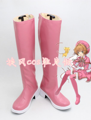 taobao agent C8217 Magic Card Girl Sakura Transparent Brand Chapter 2 Mu Zhiben Sakura Sakura Fighting Service COS Shoes