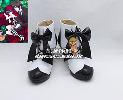 taobao agent Number A5642 Black Counterfeit Sherband and Big Gray Wolf Series COSPLAY shoes to draw customization