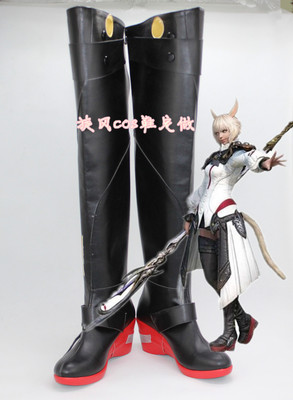 taobao agent C7057FF14 Final Fantasy 14 Sankereid Ya Shi Tetla Cosplay Shoes to draw it