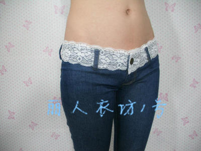 牛仔裤女浅蓝蕾丝显瘦气质微喇叭裤时尚低腰性感长裤弹力牛仔布-淘宝网 牛仔裤女浅蓝蕾丝显瘦气质微喇叭裤时尚低腰性感长裤弹力牛仔布-淘宝网