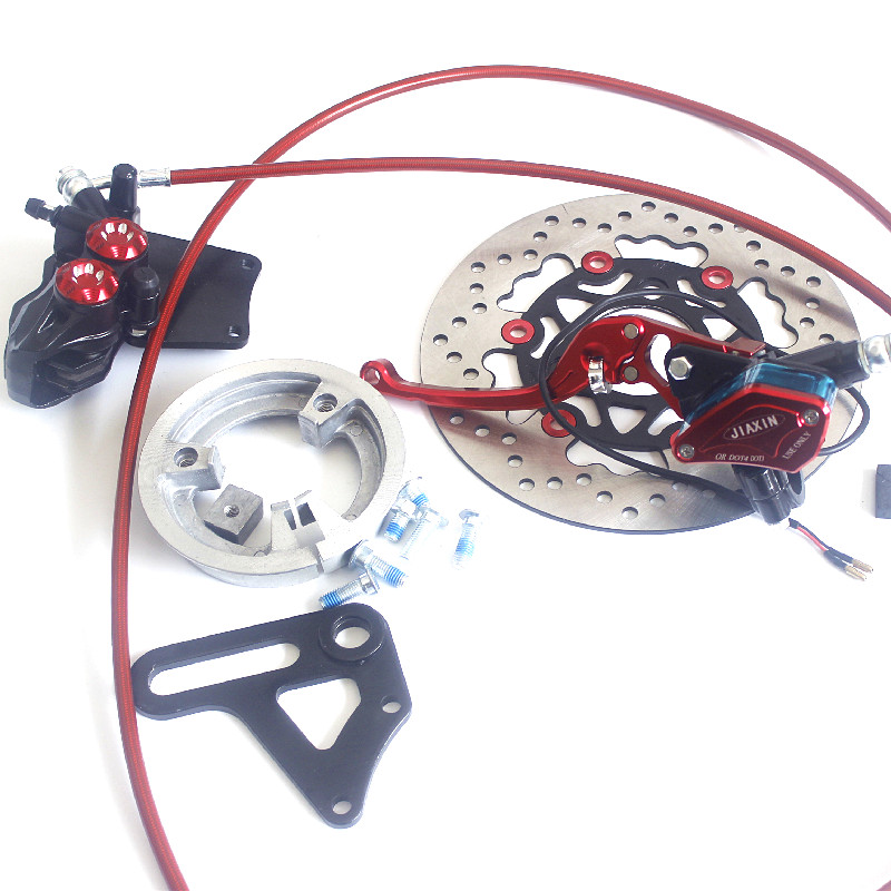 Refitting Rear Disc Brake With Electric Motorpedal motorcycle refit parts GY6 Ghost fire moped Drum brake modification Disc brake Kit 125 Rear disc brake Assembly