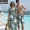Cặp đôi đồ bơi 2018 mới siêu tiên suối nước nóng bên bờ biển kỳ nghỉ trăng mật nữ ba mảnh váy đi biển phù hợp với bảo thủ - Vài đồ bơi đồ đôi di biển	