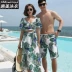 Cặp đôi đồ bơi 2018 mới siêu tiên suối nước nóng bên bờ biển kỳ nghỉ trăng mật nữ ba mảnh váy đi biển phù hợp với bảo thủ - Vài đồ bơi đồ đôi di biển	 Vài đồ bơi