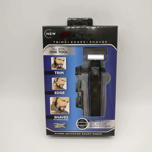 Мужская электрическая бритва заряжает многопользовательную многопользовательную бороду с тремя головами, вымойте кожу и приклейте лицо