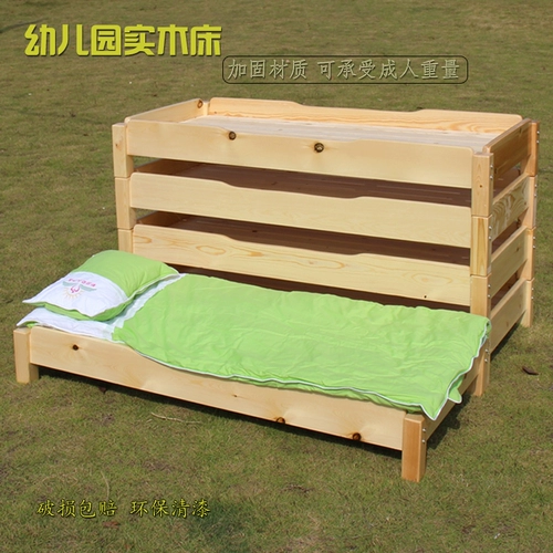 Кровать для детского сада из натурального дерева для школьников для сна, башенка