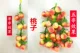 8 фруктовых персиков 5 шампуров