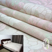 Hama đôi cần cẩu 100% vải lanh màu rắn jacquard giường đôi điều hòa không khí mat cung cấp đặc biệt - Thảm mùa hè