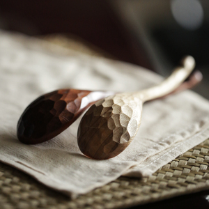 Xuất khẩu Nhật Bản rùa tự nhiên rùa thìa gỗ thìa gạo thìa chính muỗng handmade khắc