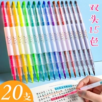 Флуоресцентный комплект, двухцветная цифровая ручка для школьников, маркер, популярно в интернете, защита глаз
