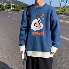 毛衣男冬季新款潮流寬鬆日系針織衫學生慵懶風線衣加厚保暖毛衫潮