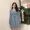Hồng Kông- phong cách retro sang trọng mỏng v- cổ lồng đèn tay áo cao eo mỏng váy nữ mùa thu 2018 mới dưới váy
