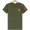 Quân đội nam màu xanh lá cây ngắn tay tùy chỉnh đồng đội cựu chiến binh Đảng in In logo bông tròn cổ áo thun - Áo phông ngắn