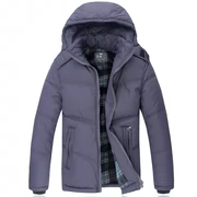 Giải phóng mặt bằng khuyến mãi áo khoác nam mùa đông cộng với nhung dày trùm đầu xuống bông cộng với phân bón XL bông áo khoác