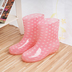 Thời trang mùa hè ngắn ống thạch mưa giày nữ triều Hàn Quốc nữ mùa hè ống dành cho người lớn non-slip hai nước giày boots Rainshoes