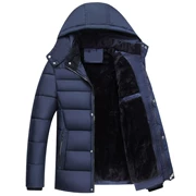 Mùa đông vest bông mã trung niên mùa đông dày cha bông áo khoác nam mùa đông phần mỏng