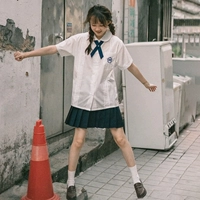 Японская летняя студенческая юбка в складку для школьников, форма, комплект, для средней школы