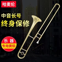 Hameron phổ biến loại trung bình kéo ống E-sơn vàng chế biến trung bình trombone trombone ống đồng tùy chỉnh nhạc cụ phương Tây ampli guitar điện