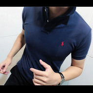 Polo ralph lauren nam polo mới áo sơ mi ngắn tay ngựa tiêu chuẩn phiên bản mỏng RM4-1 áo phông có cổ