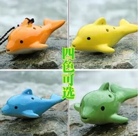 Cá heo 4 màu sáng tạo 6 lỗ Ocarina Sáu lỗ Ocarina Sinh viên nhạc cụ gió đồ chơi trẻ em món quà nhỏ tùy chọn - Nhạc cụ dân tộc sáo dọc