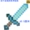 My World Game Minecraft Diamond Bubble Weapon Sword Model Model và Arrow Shield Light Tool - Game Nhân vật liên quan