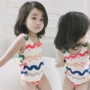 Bé áo tắm nữ trẻ 1-3 Hàn Quốc phiên bản của cô gái dễ thương một mảnh áo tắm bé mùa hè bơi quần áo 2-3 quần áo bé trai
