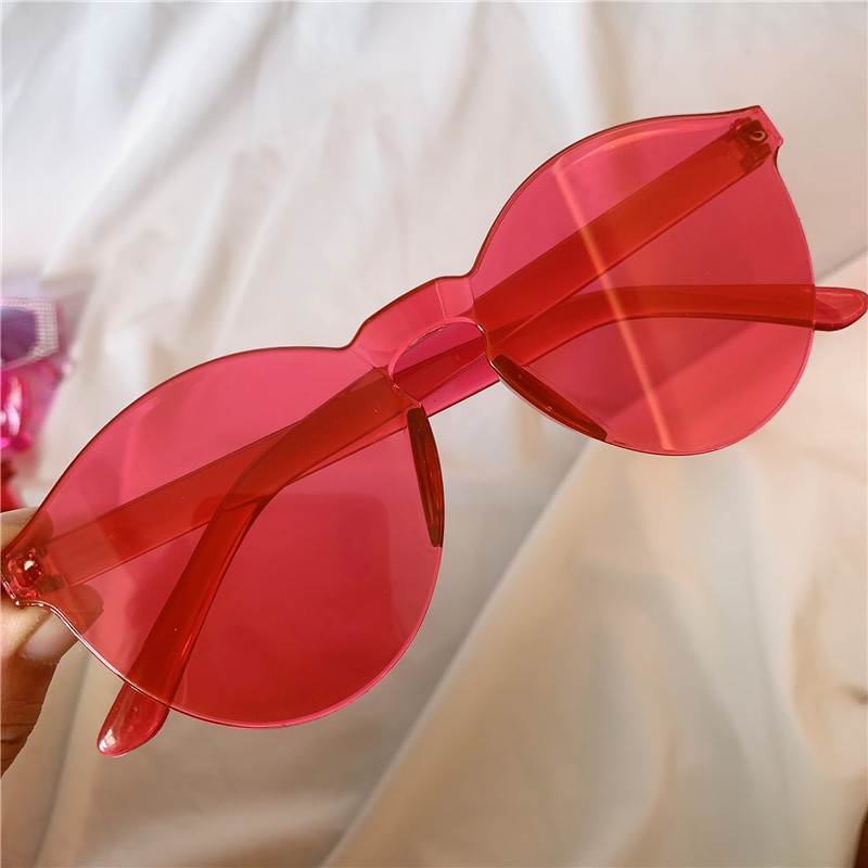 One Ellipse & Rose Red【 smug senior 】 Minority Designer Flat square Polarized light Sunglasses Sunglasses female Large frame Show thin veil glasses