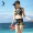 Sanqi 2017 bikini mới chia eo cao boyshort nữ đồ bơi thủy triều ngụy trang vest thể thao đi biển - Bikinis