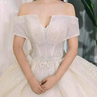 Элитное звездное небо для невесты, коллекция 2021, новая коллекция, открытые плечи, простой крой, кружевное платье