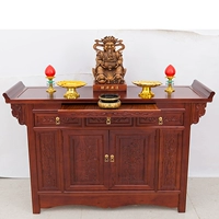 Сплошная древесная бог богатства для столового падежа буддизм, Тайчунг поклоняется столовому кабинету Бога, буддийский синай современный простая терраса поклонения